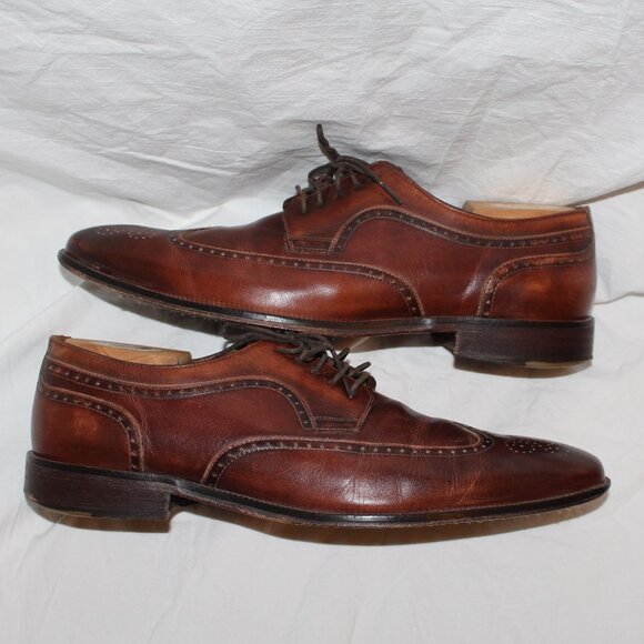 Johnston & Murphy Brogue/Wing Tip Style Mahogany Lace Oxford Dress Shoe Men 11.5 main image 5
